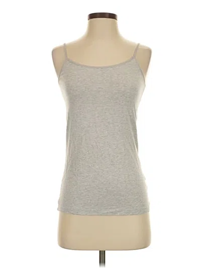 Pre-owned Time And Tru Tank Top Silver Strapless Neckline Tops