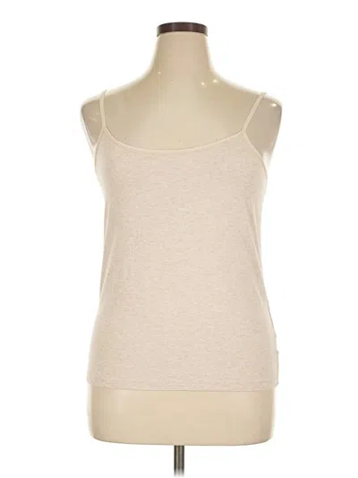 Pre-owned Time And Tru Tank Top Tan Strapless Neckline Tops