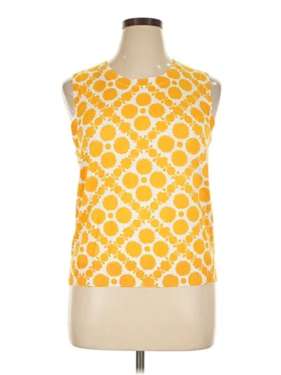 Pre-owned Time And Tru Tank Top Yellow Halter Neckline Tops
