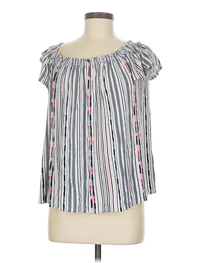 Pre-owned Time And Tru Tube Top Gray Strapless Neckline Tops