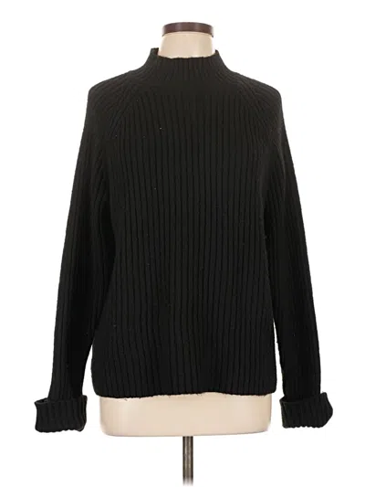 Pre-owned Time And Tru Turtleneck Sweater In Black