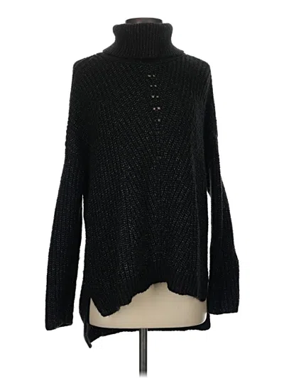 Pre-owned Time And Tru Turtleneck Sweater In Black