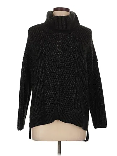 Pre-owned Time And Tru Turtleneck Sweater In Black