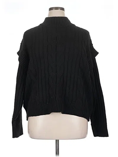 Pre-owned Time And Tru Turtleneck Sweater In Black