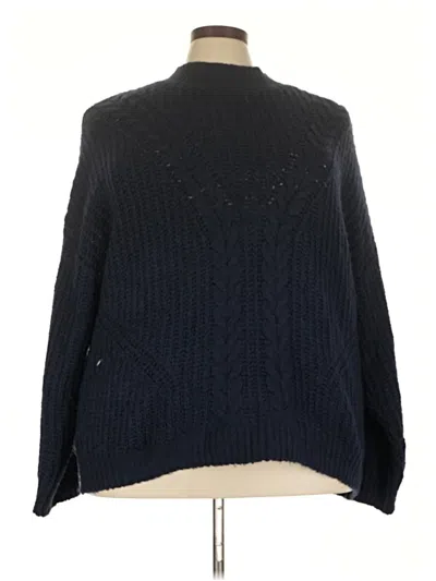 Pre-owned Time And Tru Turtleneck Sweater In Black