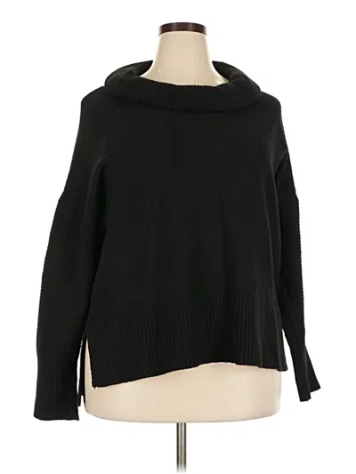 Pre-owned Time And Tru Turtleneck Sweater In Black