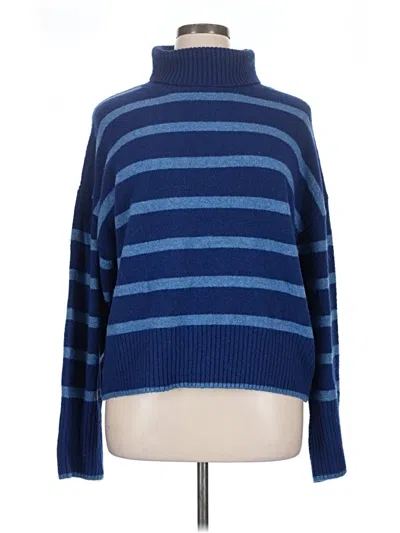 Pre-owned Time And Tru Turtleneck Sweater In Blue