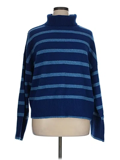 Pre-owned Time And Tru Turtleneck Sweater In Blue