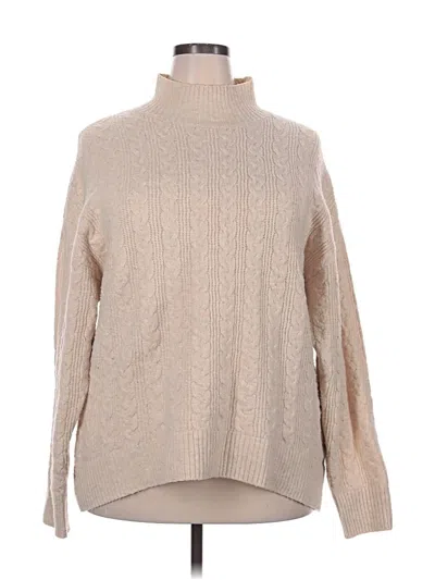 Pre-owned Time And Tru Turtleneck Sweater In Brown