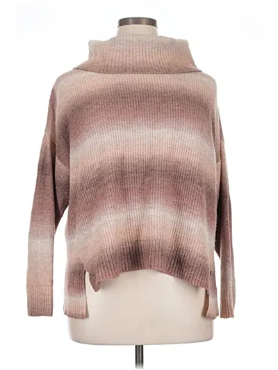 Pre-owned Time And Tru Turtleneck Sweater In Brown