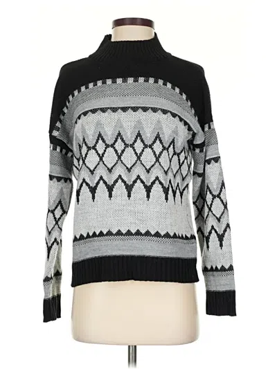 Pre-owned Time And Tru Turtleneck Sweater In Gray