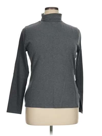 Pre-owned Time And Tru Turtleneck Sweater In Gray