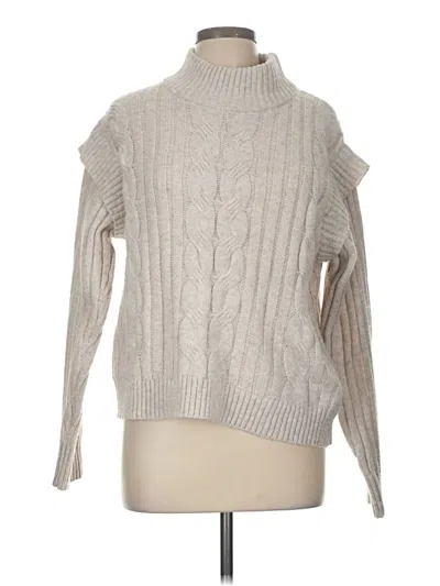 Pre-owned Time And Tru Turtleneck Sweater In Gray