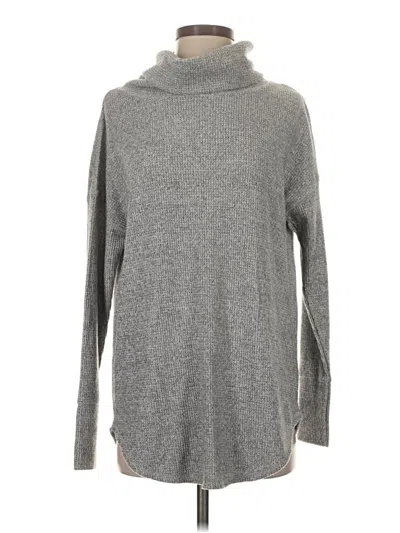 Pre-owned Time And Tru Turtleneck Sweater In Gray
