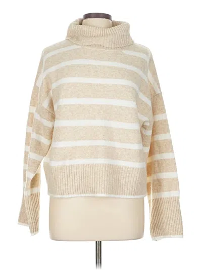 Pre-owned Time And Tru Turtleneck Sweater In Ivory