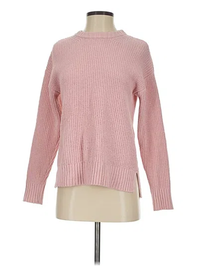 Pre-owned Time And Tru Turtleneck Sweater In Pink
