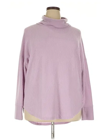 Pre-owned Time And Tru Turtleneck Sweater In Purple