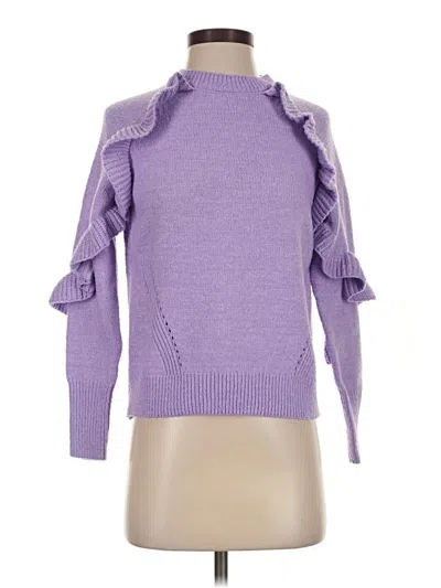 Pre-owned Time And Tru Turtleneck Sweater In Purple