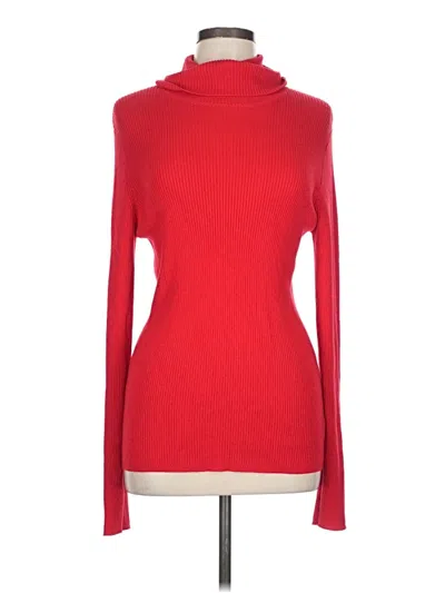 Pre-owned Time And Tru Turtleneck Sweater In Red