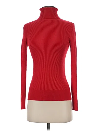 Pre-owned Time And Tru Turtleneck Sweater In Red