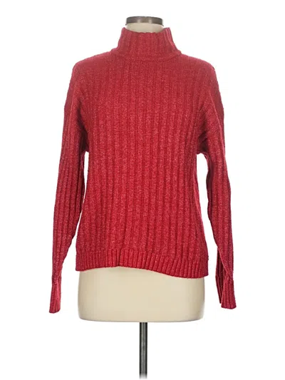 Pre-owned Time And Tru Turtleneck Sweater In Red