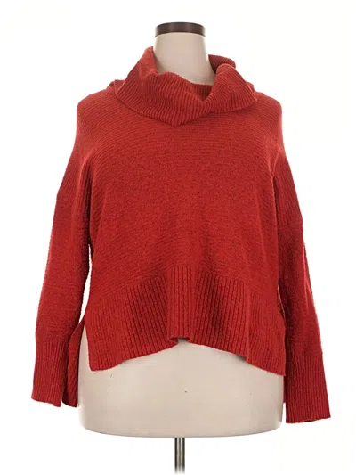 Pre-owned Time And Tru Turtleneck Sweater In Red
