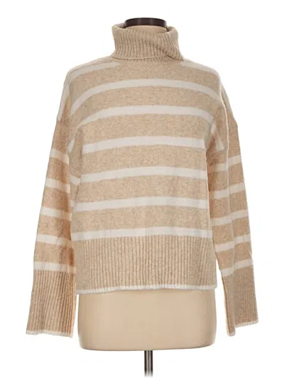 Pre-owned Time And Tru Turtleneck Sweater In Tan