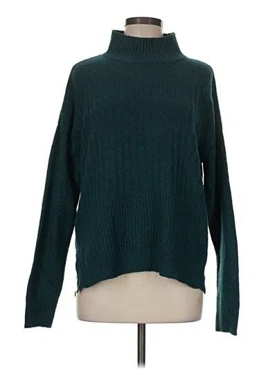 Pre-owned Time And Tru Turtleneck Sweater In Teal