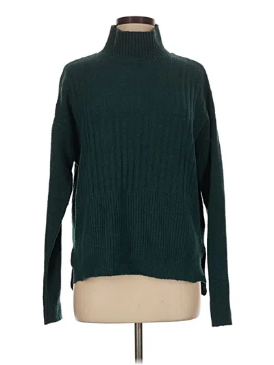 Pre-owned Time And Tru Turtleneck Sweater In Teal