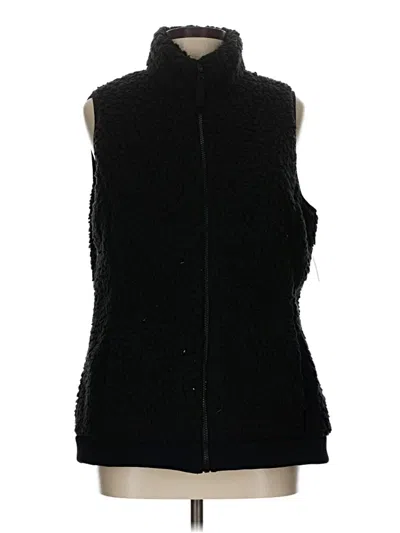 Pre-owned Time And Tru Vest In Black