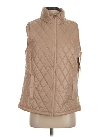 Pre-owned Time And Tru Vest In Tan