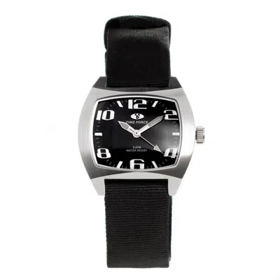 Time Force Nylon Watch In Black