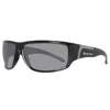 Time Force Black Plastic Sunglasses In Gray