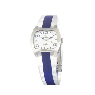 Time Force Rubber Women's Watch In Blue