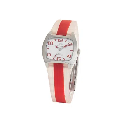Time Force Rubber Women's Watch In Red