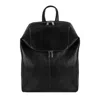 Time Resistance Black Leather Backpack For Women - A Bend In The River