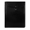 Time Resistance Black Leather Portfolio - The Loved One In Black