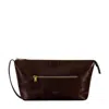 Time Resistance Brown Leather Cosmetic Bag Dopp Kit - Ragtime In Brown