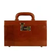 Time Resistance Cognac Brown Leather Jewelry Box For Women - The Portrait Of A Lady
