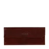 Time Resistance Foldable Brown Leather Glasses Case For Women - The Riddle Of The Sands