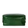 Time Resistance Green Leather Toiletry Bag For Women - Four Past Midnight In Green