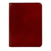 Time Resistance Leather Documents Folder Organizer - Candide - Red In Red