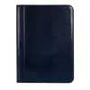 Time Resistance Leather Documents Folder Organizer - Candide - Blue In Blue