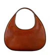 Time Resistance Leather Handbag For Women In Cognac Brown – The Moonstone In Brown