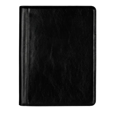 Time Resistance Leather Portfolio For Women - Something Fresh - Black