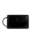 Time Resistance Men's Black Leather Clutch Purse - Decameron In Black