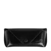 Time Resistance Men's Black Leather Glasses Case - A High Wind In Jamaica