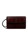 Time Resistance Men's Brown Leather Clutch Purse - Decameron In Brown