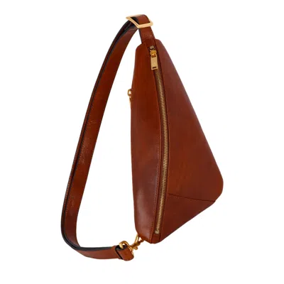 Time Resistance Men's Cognac Brown Matte  Leather Chest Bag – Tales Of The City