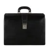 Time Resistance Men's Large Leather Briefcase In Black - The Firm In Black